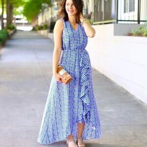 Vineyard Vines silk maxi dress